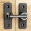 Zinc Alloy 90 Degree Door Buckle Punch-free Barn Door Lock Sliding Door Hasps Carousel 3