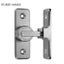 Zinc Alloy 90 Degree Door Buckle Punch-free Barn Door Lock Sliding Door Hasps Carousel 7
