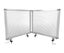 Desk Mounted Partitions 450mm High x 560mm Wide - Polycarbonate Carousel 1