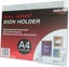 A4 Wall Sign / Menu Holder With Business Card Holder - Landscape Carousel 1