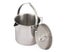 1.2L Camping Kettle Stainless Steel Cookware Outdoor Hanging Tea Pot Carousel 3
