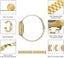 Fitbit Versa 3 Stainless Steel Strap Gold Carousel 3
