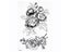 Waterproof Temporary Tattoo Sticker Lotus Rose Pattern Water Transfer Under Carousel 1