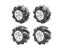 5/10/15KG Load 60/80/96mm Omni Mecanum Wheel With 4/6mm TT Hubs For Arduino Carousel 5