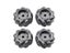 5/10/15KG Load 60/80/96mm Omni Mecanum Wheel With 4/6mm TT Hubs For Arduino Carousel 7