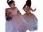 White Flower Girl Dresses For Weddings Tulle Lace Half Sleeve Gowns For Kids Carousel 2