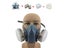 AntiDust Paint Gas Respirator Mask - (NZ CLEARANCE) Carousel 3