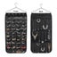 Hanging Jewelry Organizer Double Sided 40 Pockets And 20 Magic Tape Hook Jewel Carousel 3