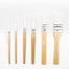 6Pcs Portable Watercolor Brushes Wooden Handle Watercolor Paint Brush Pen Set Carousel 6