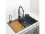Matte Black 304 Stainless Steel Single Kitchen Sink With Chopping Board Carousel 5