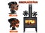 Black 6 Blade Heat Powered Stove Fan For Log Wood Burners Eco Quiet Carousel 3