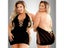 Pornographic Plus Size Sexy Lingerie One-Piece Bodysuit Women Set Sheer Carousel 2