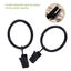 20pcs Vintage Rustproof Drapery Ring With Hook Curtain Clip Ring black Carousel 1