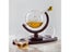 Whiskey Decanter Globe Set With 2 Etched Globe Glasses Oval Tray Gift For Man Carousel 6