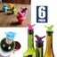 Brand New 6Pcs Wine Stopper Colorful Silicone Wine Bottle Stopper *Clearance* Carousel 5