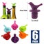 Brand New 6Pcs Wine Stopper Colorful Silicone Wine Bottle Stopper *Clearance* Carousel 9