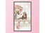 11CT Eco Cotton Thread Stamped Print Cat Pink Flower Handmade Embroidery Kit Carousel 1