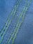 AWESOME VINTAGE 1970's CURTAIN FABRIC - TEAL BLUE / GREEN - 150cm x 1.2m Carousel 3