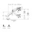 HAT Collective E2 Single Monitor Arm With Top Down Clamp - White Supports a Carousel 3