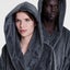 Sheridan Elemental Hooded Plush Robe Carbon Small/Medium Carousel 2