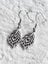 Beautiful Peacock Feather Silver Earrings Carousel 1