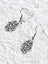 Beautiful Peacock Feather Silver Earrings Carousel 3