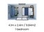 Transportable Cabin (4.1 × 2.4) on braked tandem trailer Carousel 5