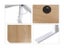 Manual standing desk 120cm - Light oak top Carousel 3