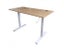 Manual standing desk 120cm - Light oak top Carousel 2