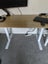 Manual standing desk 120cm - Light oak top Carousel 1