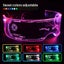 NEW LED Light-Up Glasses - 7 Color Cyberpunk Sci-Fi Goggles for Parties Carousel 1
