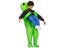 Alien Mascot Costume Green Alien Carrying Human Adult Inflatable Costume Anime Carousel 6
