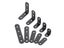 10pcs Stainless Steel Black L-Shaped Brackets With Screws For Right Angle Carousel 3