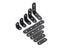 10pcs Stainless Steel Black L-Shaped Brackets With Screws For Right Angle Carousel 4