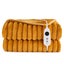 Dreamaker Chunky Embossed Fleece Heated Throw Mustard Gold 200 x 180cm Carousel 10