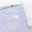 100pcs Super Clear Mushroom Planner Binding Discs Notebook Binder Rings Discs Carousel 4