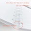 100pcs Super Clear Mushroom Planner Binding Discs Notebook Binder Rings Discs Carousel 6