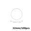 100pcs Super Clear Mushroom Planner Binding Discs Notebook Binder Rings Discs Carousel 1