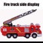 Kids Electronic Fire Truck Water Shooting Lights Sounds Extending Ladder Toy Car Carousel 4