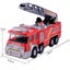 Kids Electronic Fire Truck Water Shooting Lights Sounds Extending Ladder Toy Car Carousel 6