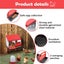 Vaka Chicken Hen Coop Hutch 2 Hole Inside Outside Roll Away Lay Egg Nesting Box Carousel 6