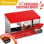 Vaka Chicken Hen Coop Hutch 3 Hole Inside Outside Roll Away Lay Egg Nesting Box Carousel 3