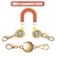 24pcs Strong Magnetic Lobster Clasps Jewelry Necklace Converter Extender Hook... Carousel 7