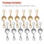 24pcs Strong Magnetic Lobster Clasps Jewelry Necklace Converter Extender Hook... Carousel 9