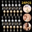 24pcs Strong Magnetic Lobster Clasps Jewelry Necklace Converter Extender Hook... Carousel 10