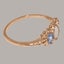 18ct Rose Gold Opal & Tanzanite ring Womens Trilogy Ring Size Y 1/2 Carousel 3