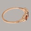 18ct Rose Gold Garnet ring Womens Trilogy Ring Carousel 3