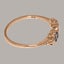 9ct Rose Gold Opal & Sapphire ring Womens Trilogy Ring - Size Y 1/2 Carousel 3