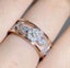 *LAST ONE CLEARANCE* Elegant Floral AAA CZ Diamonds Ring / 18KGP Two Tone Gold Carousel 3