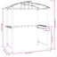 Bbq Gazebo With Side Shelves Anthracite 210x114x230 Cm Steel Tlbotk Carousel 2